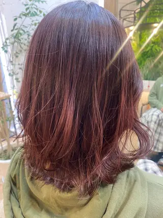セミロング おおつき ありかのヘアスタイル