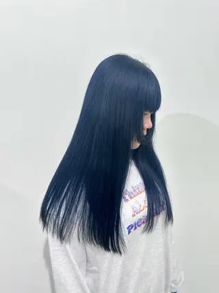 ロング カラー 🐺イノウエ サキ🐺のヘアスタイル