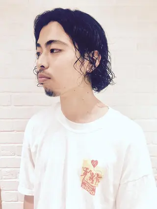 パーマ メンズ Fuuu《フゥ》所属・シノザキ シンゴのヘアスタイル