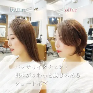 ショート カラー newline銀座所属・👑銀座ショート/ 絶壁補正/金子涼👑のヘアスタイル