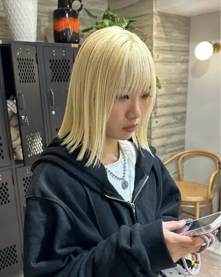 カラー ササキカズマ〻透明感 〻色落ち〻赤み消しのヘアスタイル