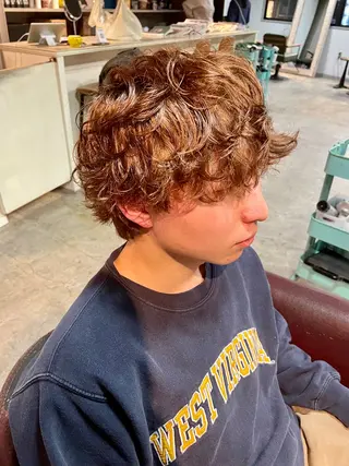 パーマ メンズ 金山/メンズパーマ 西村侑真のヘアスタイル