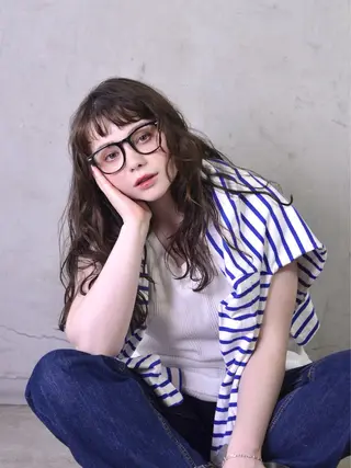 セミロング 髪質改善/ヘアケア coiiはしもとはなのヘアスタイル