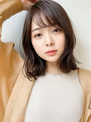 ミディアム l-blossom所属・榎本 美雪のヘアスタイル