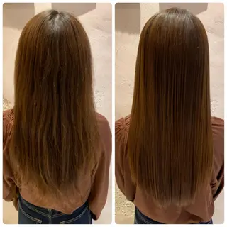 ロング レイヤーカット/ 顔周り 五島巨幹のヘアスタイル