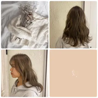 ミディアム カラー benji所属・Hamatsu Misakiのヘアスタイル