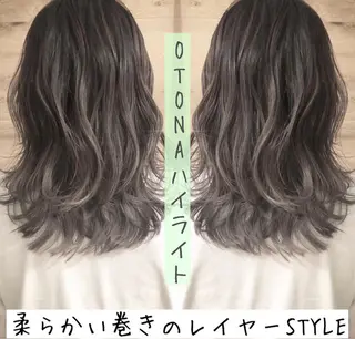 ミディアム カラー テトネ タカシのヘアスタイル