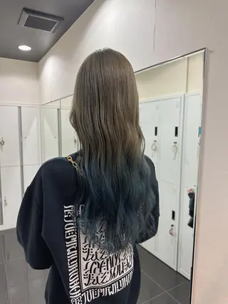 カラー ブリーチカラー/ベー ジュ/Hono🦖のヘアスタイル