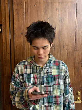 ショート メンズ 横浜メンズパーマ/ シャドウ/ショウゴのヘアスタイル