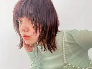 ミディアム 透明感ダブルカラー/ 諸岡ひばりのヘアスタイル
