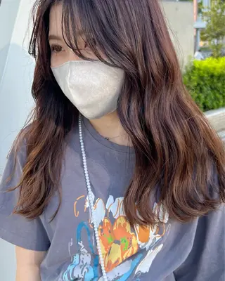 ロング 譜久島 かりんのヘアスタイル