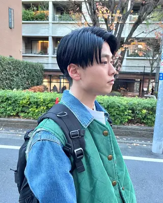 ショート メンズ 木村陸弥 似合わせ 透明感カラー🌿のヘアスタイル