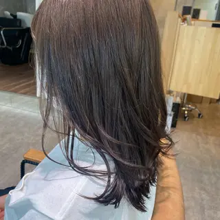 セミロング 大久保 優香のヘアスタイル