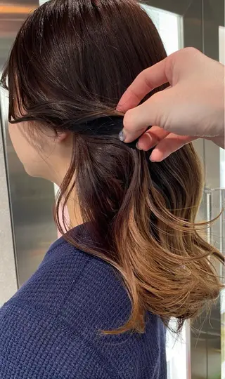 ミディアム カラー お洒落カジュアル🍃 まなとのヘアスタイル