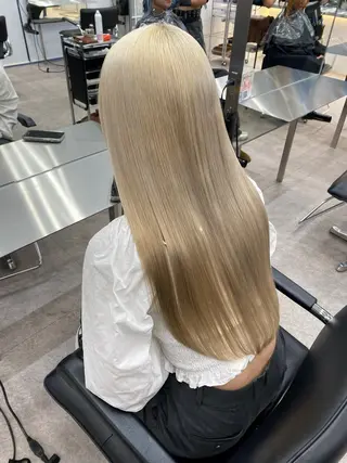 ロング カラー 🐯ミルクティーベー ジュ/大雅🐯のヘアスタイル