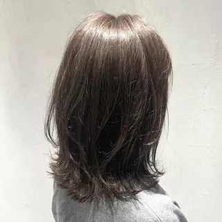 ミディアム カラー DX SHARE SALON所属・matka白髪ぼかし 大人ヘア/KEIKOのヘアスタイル