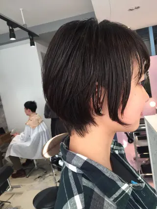 ショート 所渉/韓国レイヤー /ウルフカットのヘアスタイル