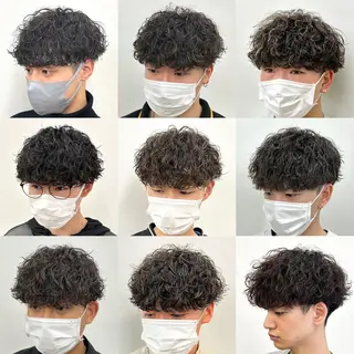 ショート パーマ メンズ 33【SASA】OSAKA【ササ】所属・✂︎メンズパーマ✂︎ 伊藤秀真のヘアスタイル