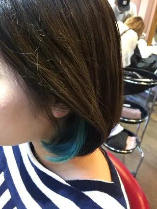 ショート ミディアム カラー 原宿サロン代表 デザインカラー伊藤卓のヘアスタイル