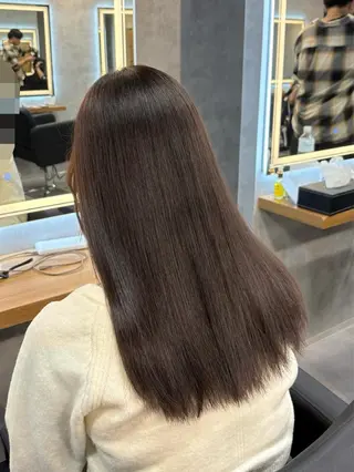 ミディアム カラー ナチュラル/ モテ髪特化YUTAのヘアスタイル