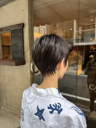 ショート 水原波津輝/ボブ /ニュアンスパーマのヘアスタイル