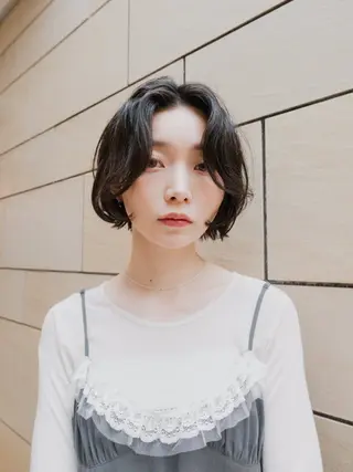 ショート カラー パーマ 🌿ボブ パーマ高橋啓太🌿のヘアスタイル