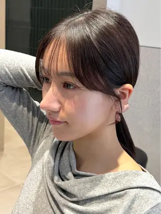 セミロング 映える顔まわり/前髪 特化 💗 ユキマのヘアスタイル