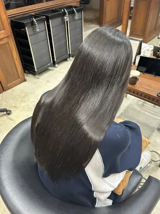 ロング 竹川菜海 /縮毛矯正/艶カラーのヘアスタイル