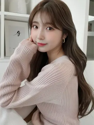 ロング カラー 新 心寧のヘアスタイル