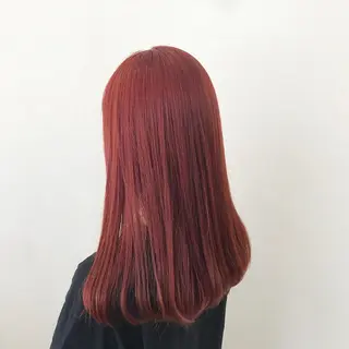 ロング カラー オリーブ/アッシュ やわらか透明感カラーのヘアスタイル