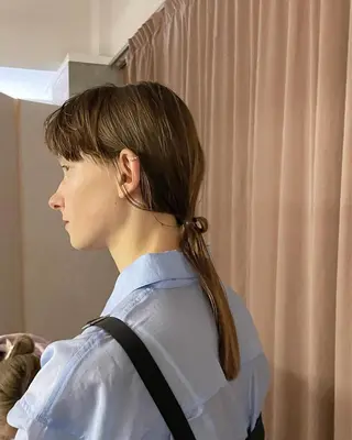 セミロング ヘアアレンジ 佐伯 和佳のヘアスタイル