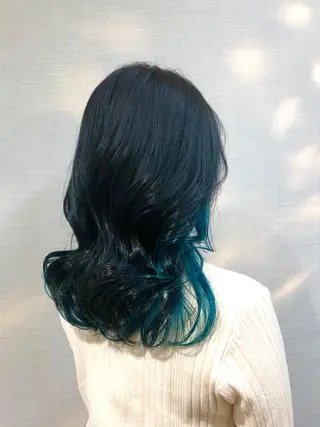 ロング 平野 沙織のヘアスタイル