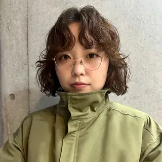 ショート カラー パーマ 斎藤祐樹 /レイヤー/パーマのヘアスタイル