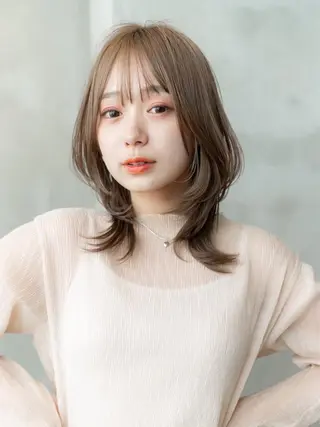 ミディアム カラー ✨髪質改善 縮毛矯正 艶髪 立川 コウキ✨のヘアスタイル