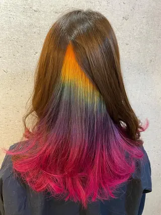 ロング カラー Ando Raycoのヘアスタイル