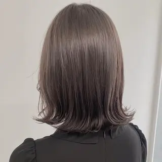 カラー 透明感/グレージュ/ ベージュ/るな🪽のヘアスタイル