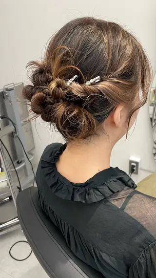 ミディアム ヘアアレンジ 💫骨格診断カット 🌈KAHOのヘアスタイル
