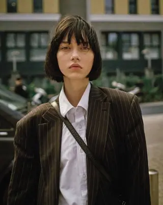 ミディアム ボブ/似合わせカット /ニュアンスカラーのヘアスタイル