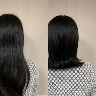 ロング ウスイマイコ カット/ケアカラーのヘアスタイル