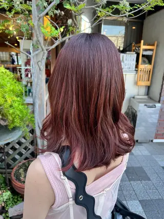 ミディアム 臺 佳連のヘアスタイル