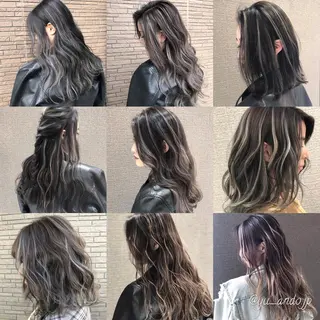 ミディアム カラー ヘアアレンジ アンドウ ユウ/ レイヤーカット/韓国のヘアスタイル