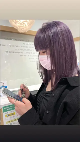 ミディアム カラー AOZORA HAIR kaminoura所属・中島 暢介のヘアスタイル