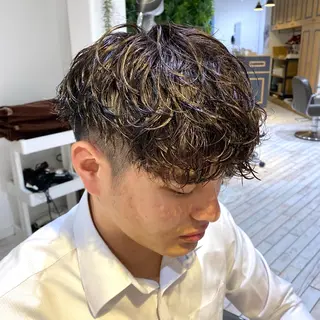 パーマ 神奈川大学最寄り白楽 三本松巧のヘアスタイル