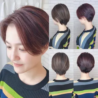 ショート カラー アビリタ 警固のヘアスタイル