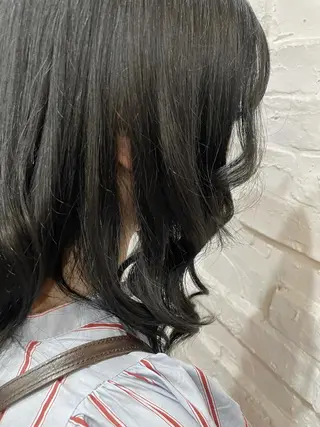 セミロング カラー 【ピンク/韓国ヘア/ ヘアセット】亜海のヘアスタイル