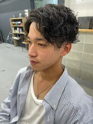 パーマ メンズ 森本裕/オーナー/ スパイラルパーマのヘアスタイル