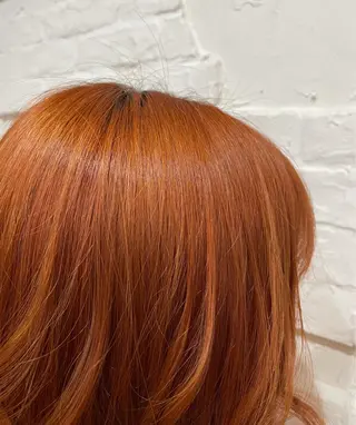 ミディアム カラー 【ピンク/韓国ヘア/ ヘアセット】亜海のヘアスタイル