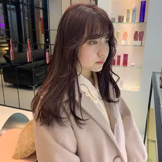 ロング カラー ハッシュカット/ハイ トーン/MANAMIのヘアスタイル