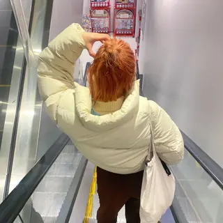 ミディアム カラー ヘアアレンジ 心斎橋美容室 Junのヘアスタイル