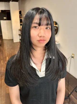 ロング 艶髪カラー/レイヤ ー支持No.1renのヘアスタイル